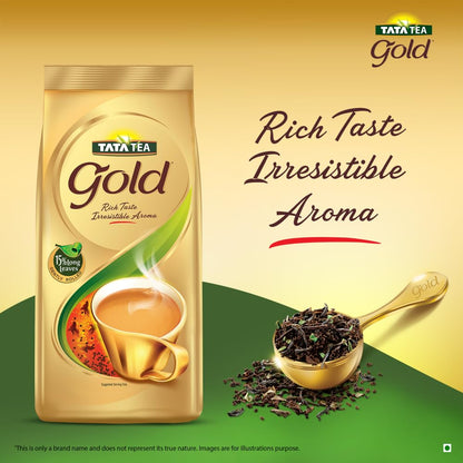 Tata Tea Gold | Premium Assam teas with Gently Rolled Aromatic Long Leaves | Rich & Aromatic Chai | Black Tea | 500grams