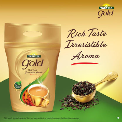 Tata Tea Gold Premium Assam Teas With Gently Rolled Aromatic Long Loose Leaves Rich & Aromatic Chai Black Tea 1 Kg