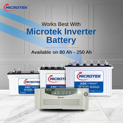 Microtek Super Power 700 Advanced Digital 600VA/12V Inverter, Support 1 Battery with 2 Year Warranty for Home, Office & Shops