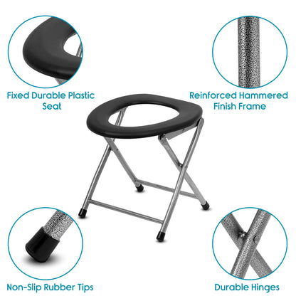 KosmoCare Premium Imported Folding Commode Stool