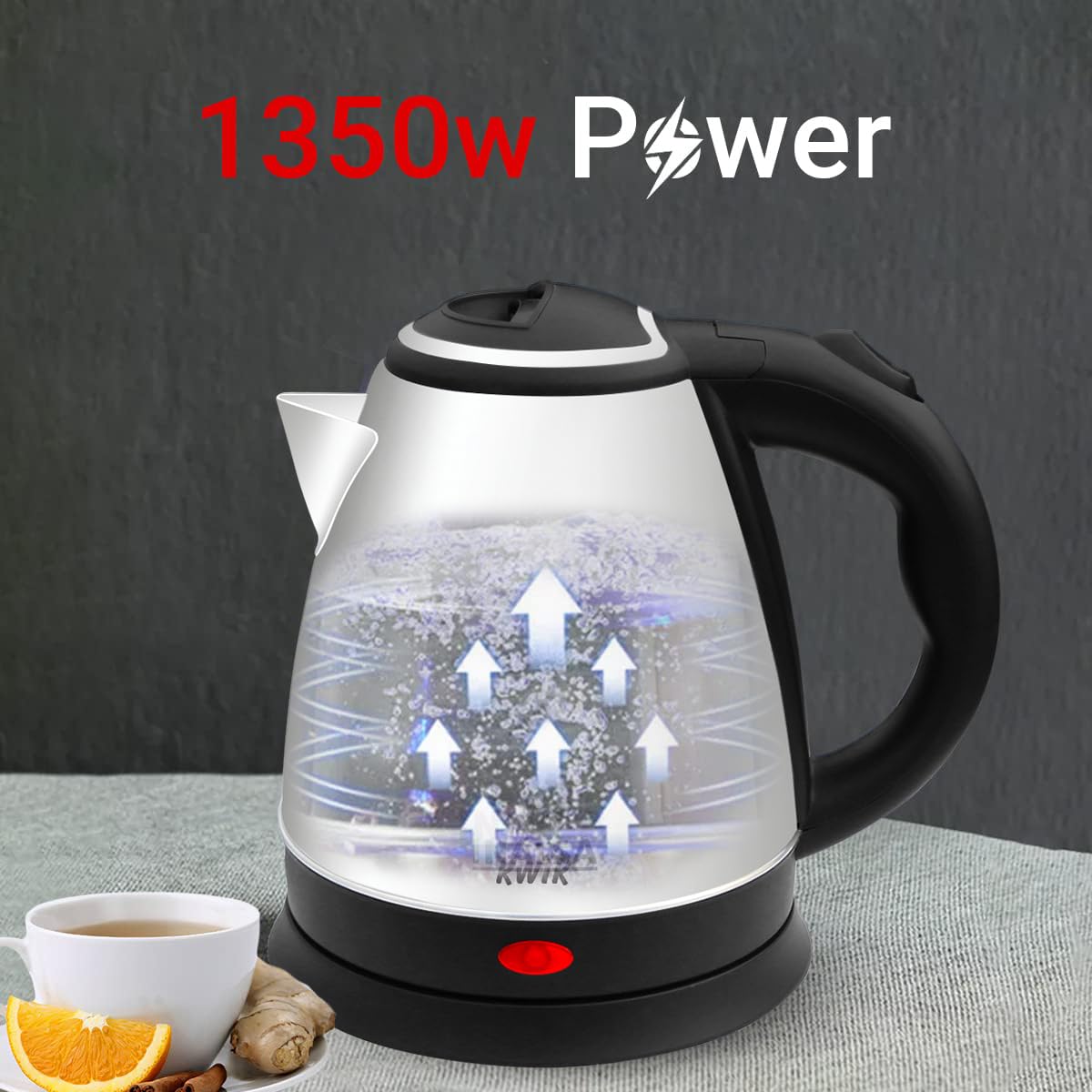 INALSA Premium English Finish Electric kettle|Analogue Temperature Display|2 Yr Warranty|Non Toxic SS Inner Body|Detachable Mesh Filter with Safety Cap (Callisto)