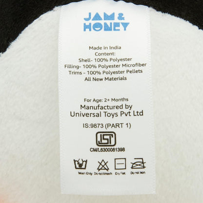 Amazon Brand - Jam & Honey Soft Penguin Plush Toy for Kids | Soft Toy for Boys and Girls | Super-Soft and Safe| Ideal for Gifting | Height 17 cm | Black and White