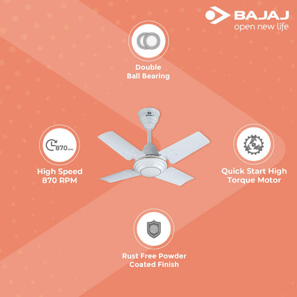 Bajaj Maxima 600 mm Ceiling Fan (Brown)