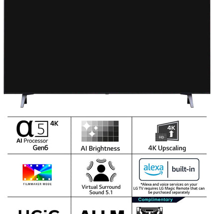 LG 126 cm (50 inches) 4K Ultra HD Smart LED TV 50UR7500PSC (Dark Iron Gray) 