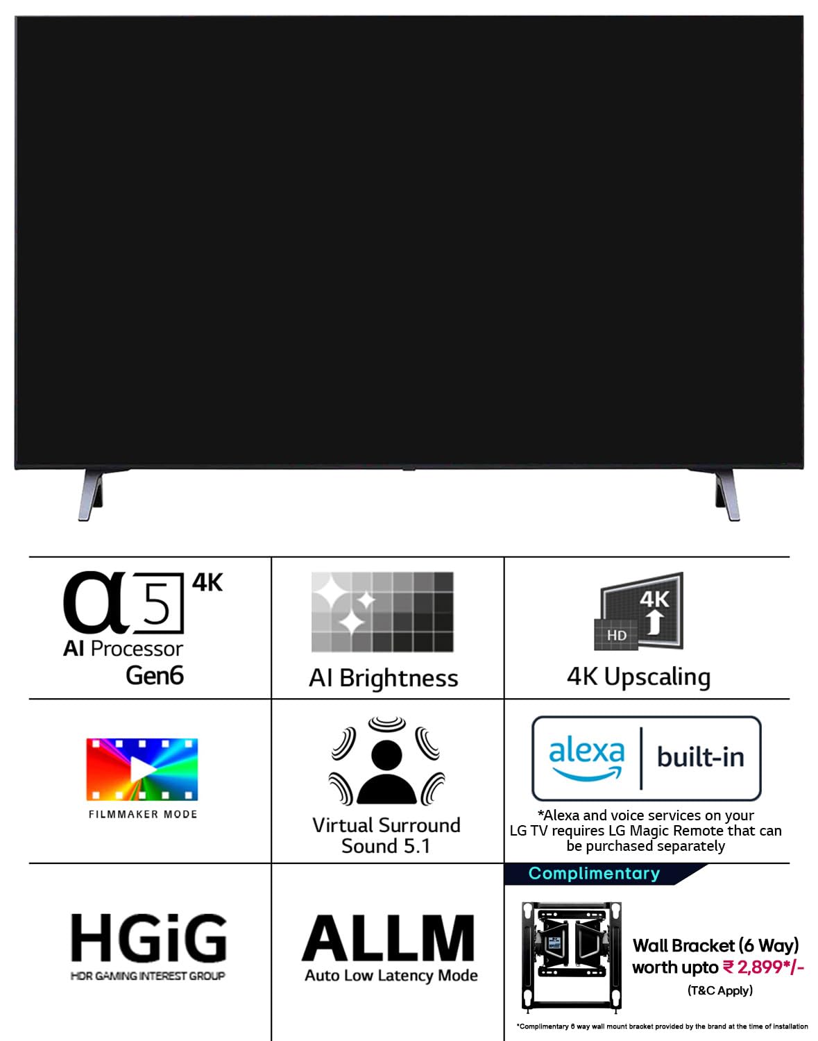 LG 139 cm (55 inches) 4K Ultra HD Smart LED TV 55UR7500PSC (Dark Iron Gray)