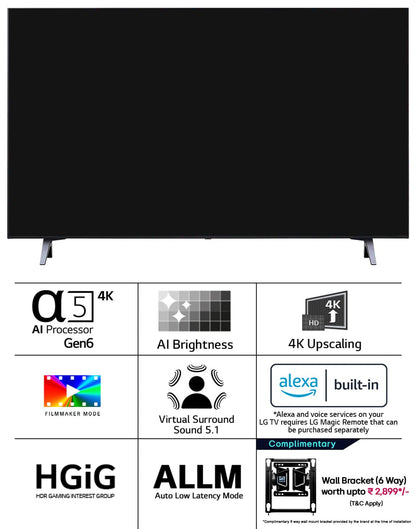 LG 139 cm (55 inches) 4K Ultra HD Smart LED TV 55UR7500PSC (Dark Iron Gray)