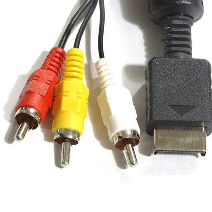 Av Cable for Ps2 AND PS3 For Sony Playstation 2 and Playstation 3 gaming console (Multicolor)