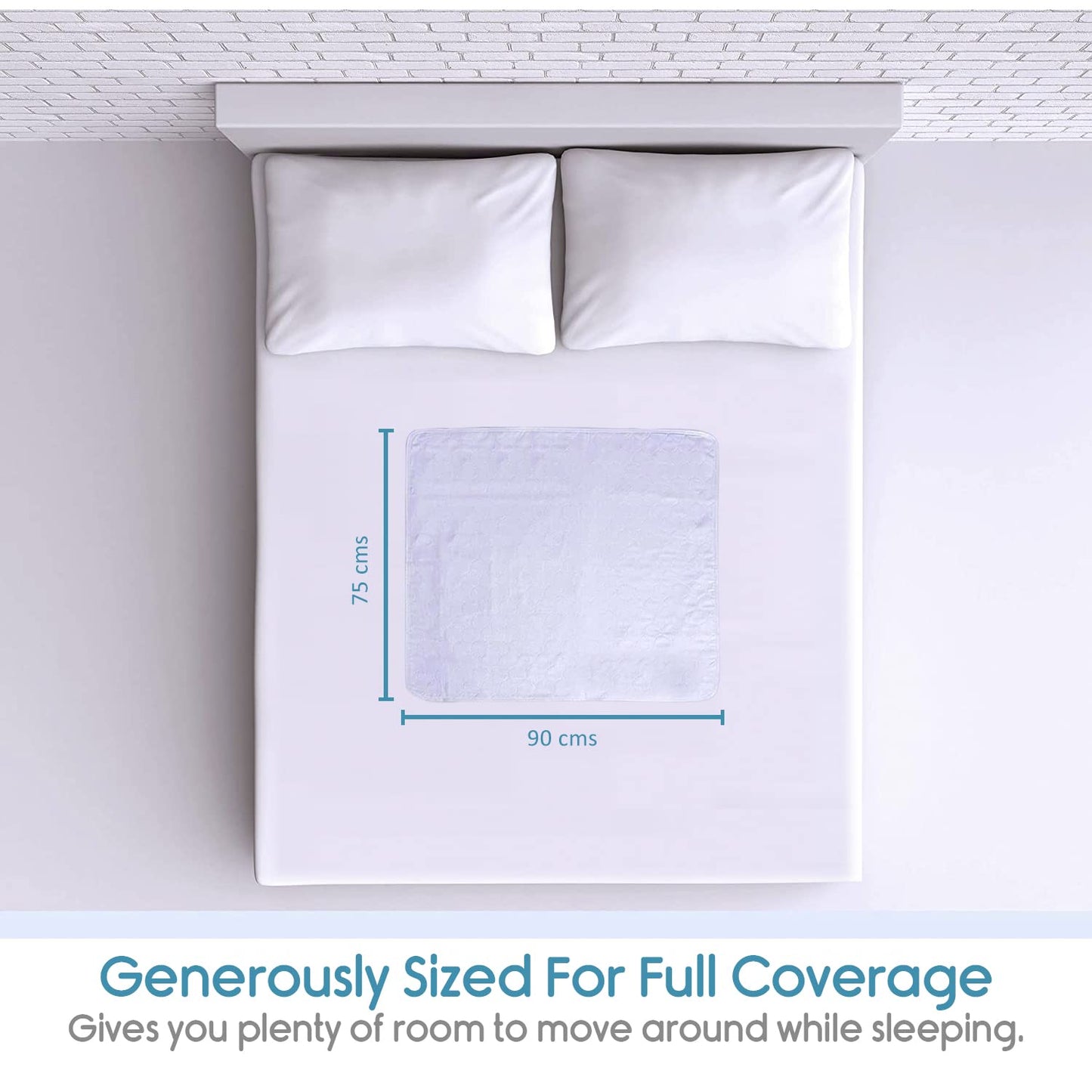 KosmoCare Re-usable Underpads (75 x 90 cms) for Bed and Linen protection (Twill) by Beck’s Classic USA - TAN