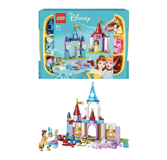 LEGO Disney: Disney Princess Creative Castles 43219 Building Toy Set (140 Pieces),Multi