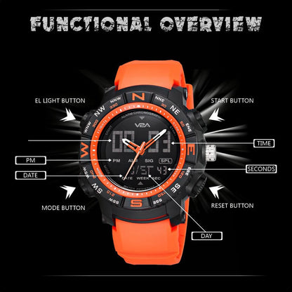 V2A Chronograph Analogue and Digital Sports Watch for Men | Watch for Men | Wrist Watch for Men | Mens Watch | Watch