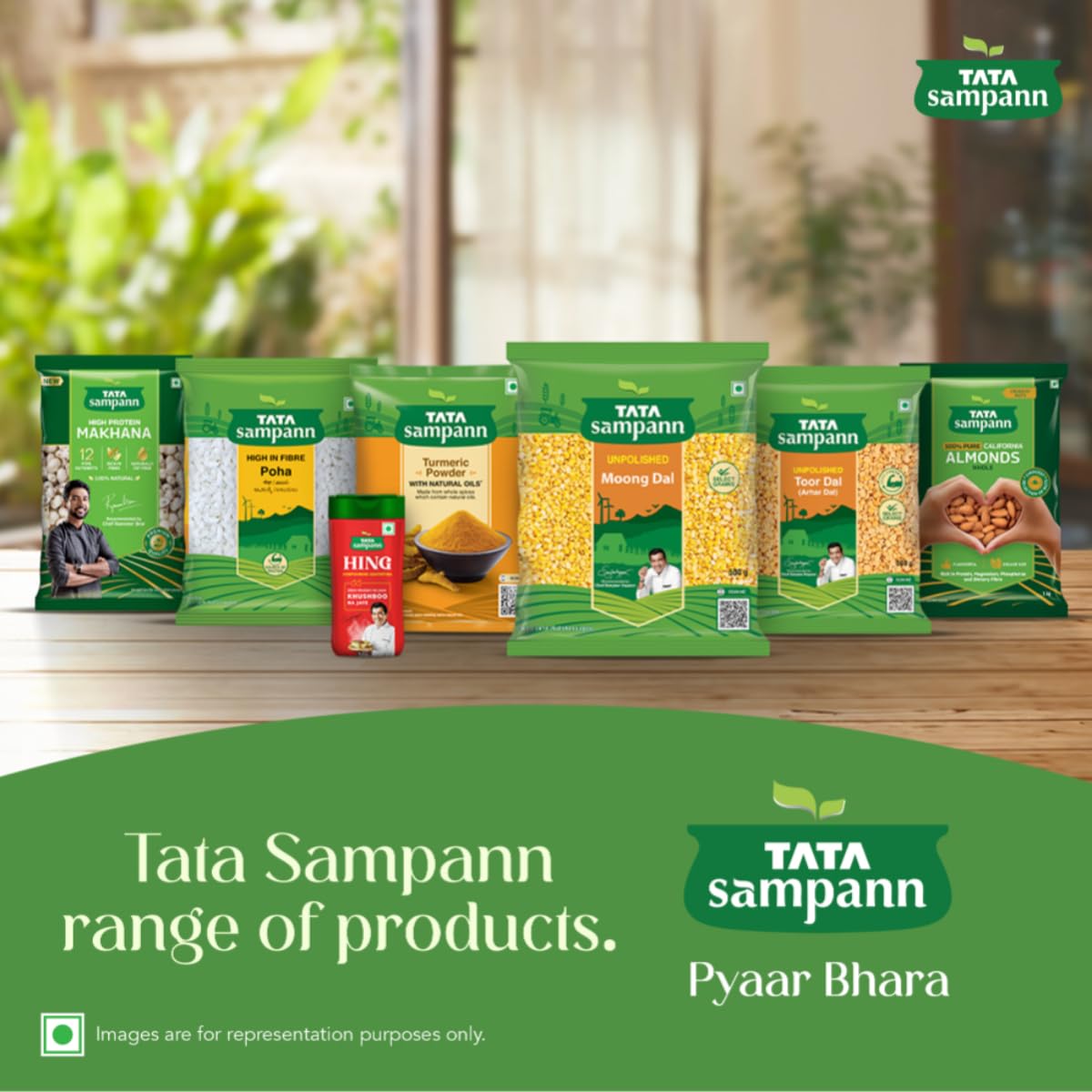 Tata Sampann Unpolished Moong Dal (Split), 1Kg