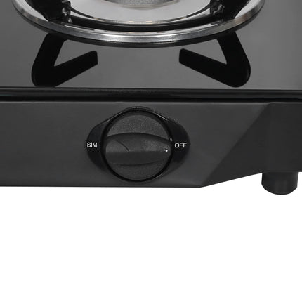 Faber 2 Burner Gas Stove (Arrow�2BB BK) Manual Ignition, Black