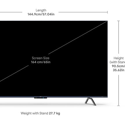 Acer 164 cm (65 inches) W Series 4K Ultra HD QLED Smart Android TV AR65AR2851QD (Metallic Grey) 