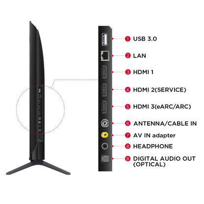 TCL 139 cm (55 inches) 4K Ultra HD Smart QLED Google TV 55C61B (Black)