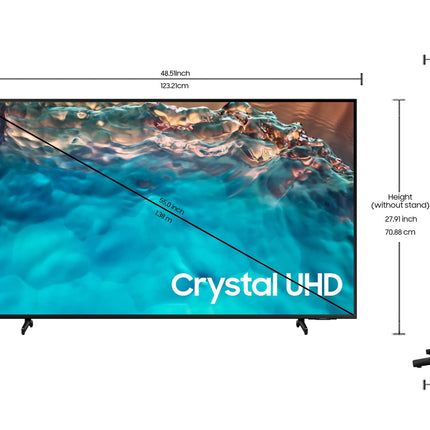 Samsung 138 cm (55 inches) 4K Ultra HD Smart LED TV UA55BU8000KLXL (Black) 