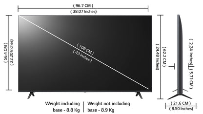 LG 139 cm (55 inches) 4K Ultra HD Smart LED TV 55UR7500PSC (Dark Iron Gray)