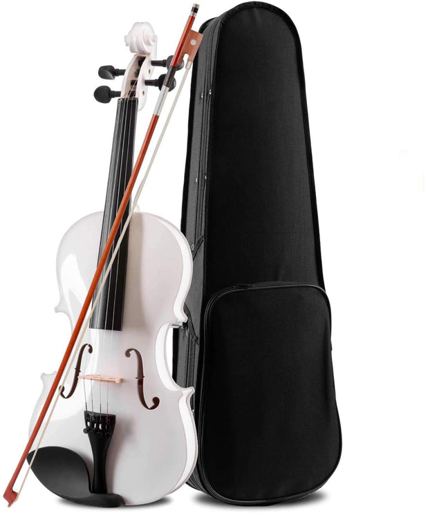 Kadence, Vivaldi 4/4 Violin With Bow, Rosin, Hard Case V001 (White)