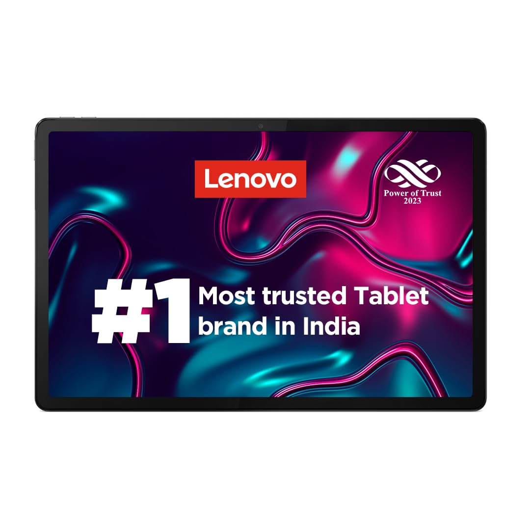 Lenovo Tab P12|12.7 Inch,3K Display|8 Gb,256 Gb (Expandable Up to 1 Tb)|10200 Mah Battery|Jbl Quad Speakers with Dolby Atmos|WiFi 6 Certified|Octa-Core Processor|13 Mp Front Camera (Zach0090In),Grey