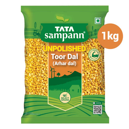 Tata Sampann Unpolished Toor Dal/Arhar Dal, 1kg