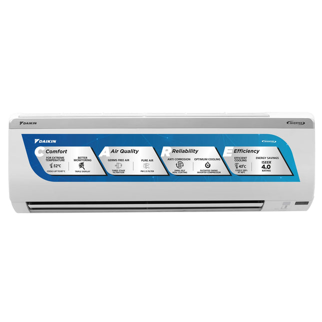 Daikin 1.5 Ton 3 Star Inverter Split AC (Copper, PM 2.5 Filter, Triple Display, Dew Clean Technology, Coanda Airflow, 2024 Model, MTKL50U, White) 