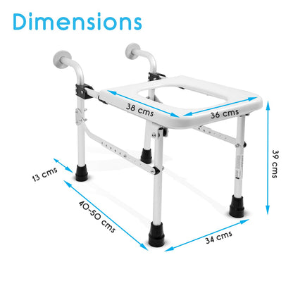 KosmoCare Premium Imported Folding Commode Stool