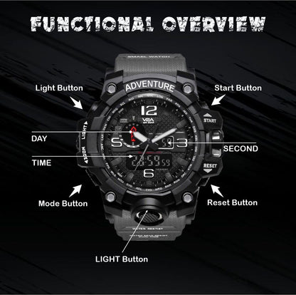 V2A Chronograph Analogue and Digital Sports Watch for Men | Watch for Men | Wrist Watch for Men | Mens Watch | Watch