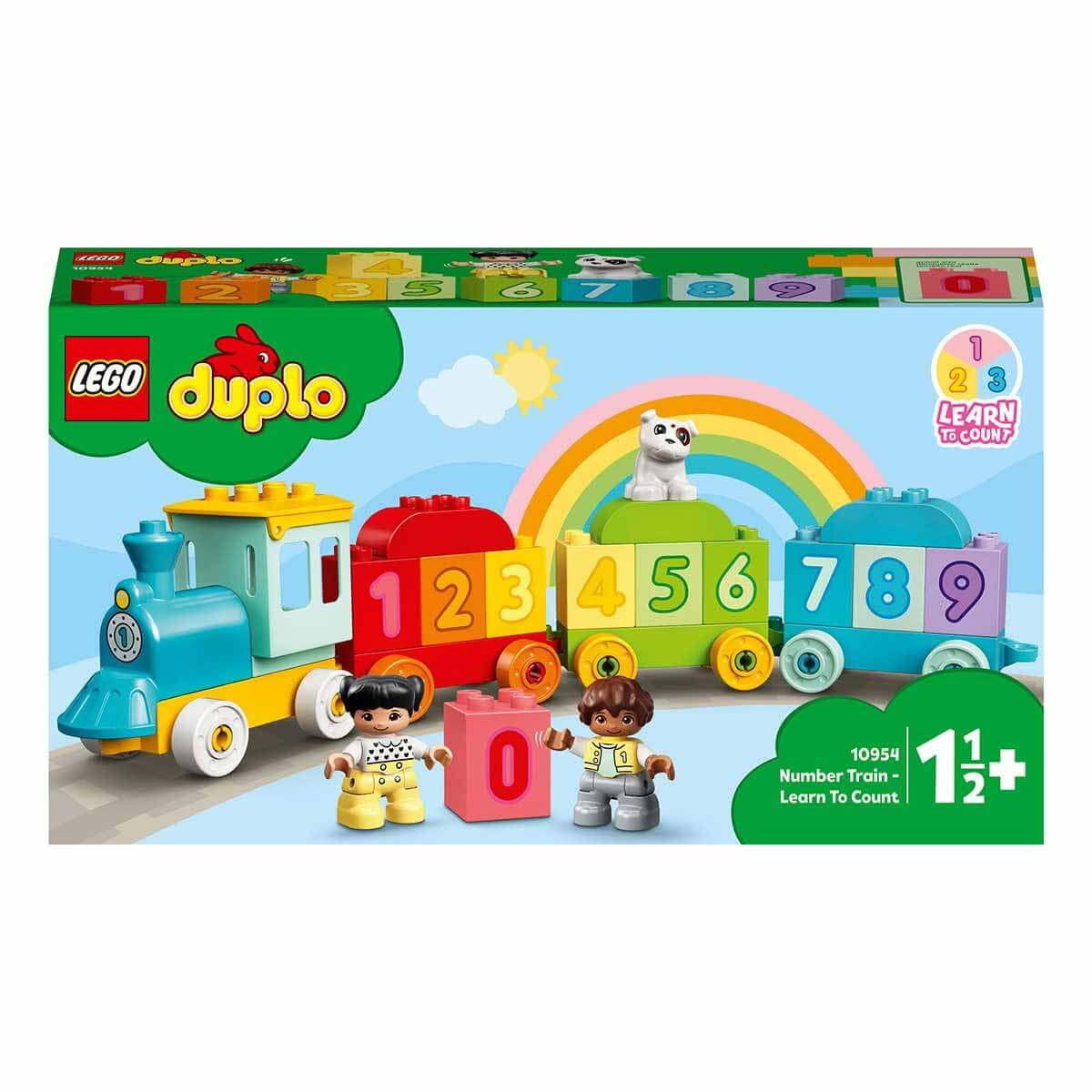 LEGO Duplo My First Number Train, Learn to Count 10954 Building Toy (23 Pieces), Multi Color