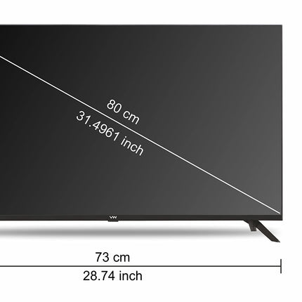 VW 80 cm (32 inches) Frameless Series HD Ready LED TV VW32A (Black) 