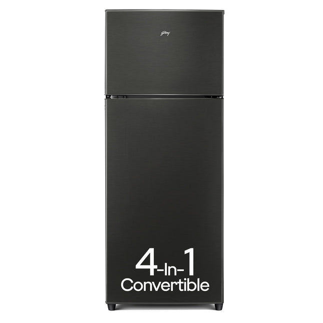 Godrej 238 L 3 Star With 95%+ Food Surface Disinfection with Nano Shield Technology Inverter Frost Free Double Door Refrigerator Appliance (RF EON 253C RI ST GL, Steel Glow)