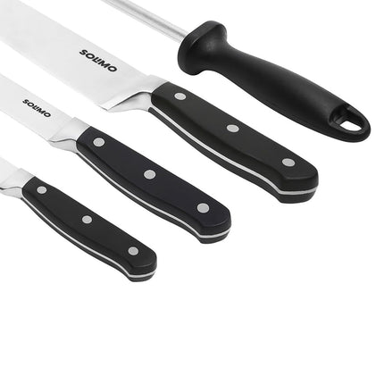 Amazon Brand - Solimo Stainless Steel Bread Knife | Triple Rivet Handle (Silver)