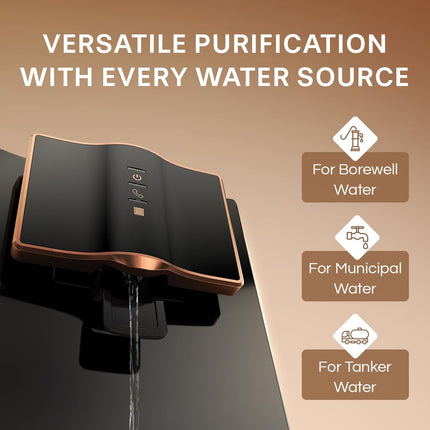 Aquaguard Marvel NXT 10-Stage Active Copper Tech Water Purifier | Up to 60% Water Savings | RO+UV+UF+Active Copper Tech | Taste Adjuster | Suitable for Tanker, Borewell & Municipal Water 