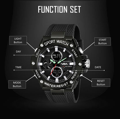 V2A Chronograph Analogue and Digital Sports Watch for Men | Watch for Men | Wrist Watch for Men | Mens Watch | Watch