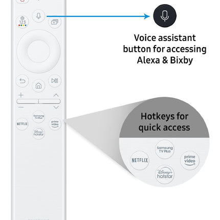 Samsung 125 cm (50 Inches) The Serif Series 4K Ultra HD QLED Smart TV QA50LS01TAKLXL (White) 