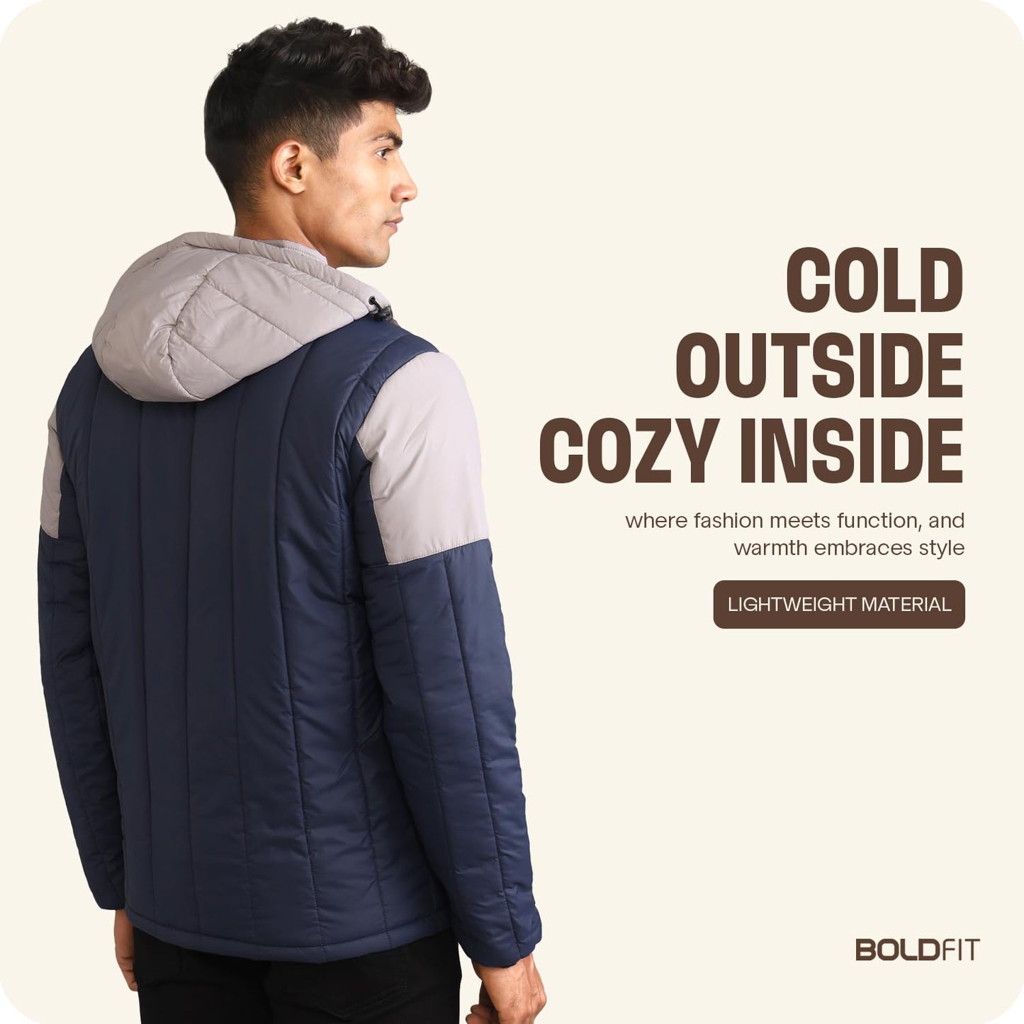 Boldfit Jacket For Men Winter Wear Puffer Jacket For Men Monsoon Winter Wear for men Men Hooded Winter Jackets For Men Padded Bomber Jacket For Men Full Sleeve Mens Jacket Winter Mens jacket Man