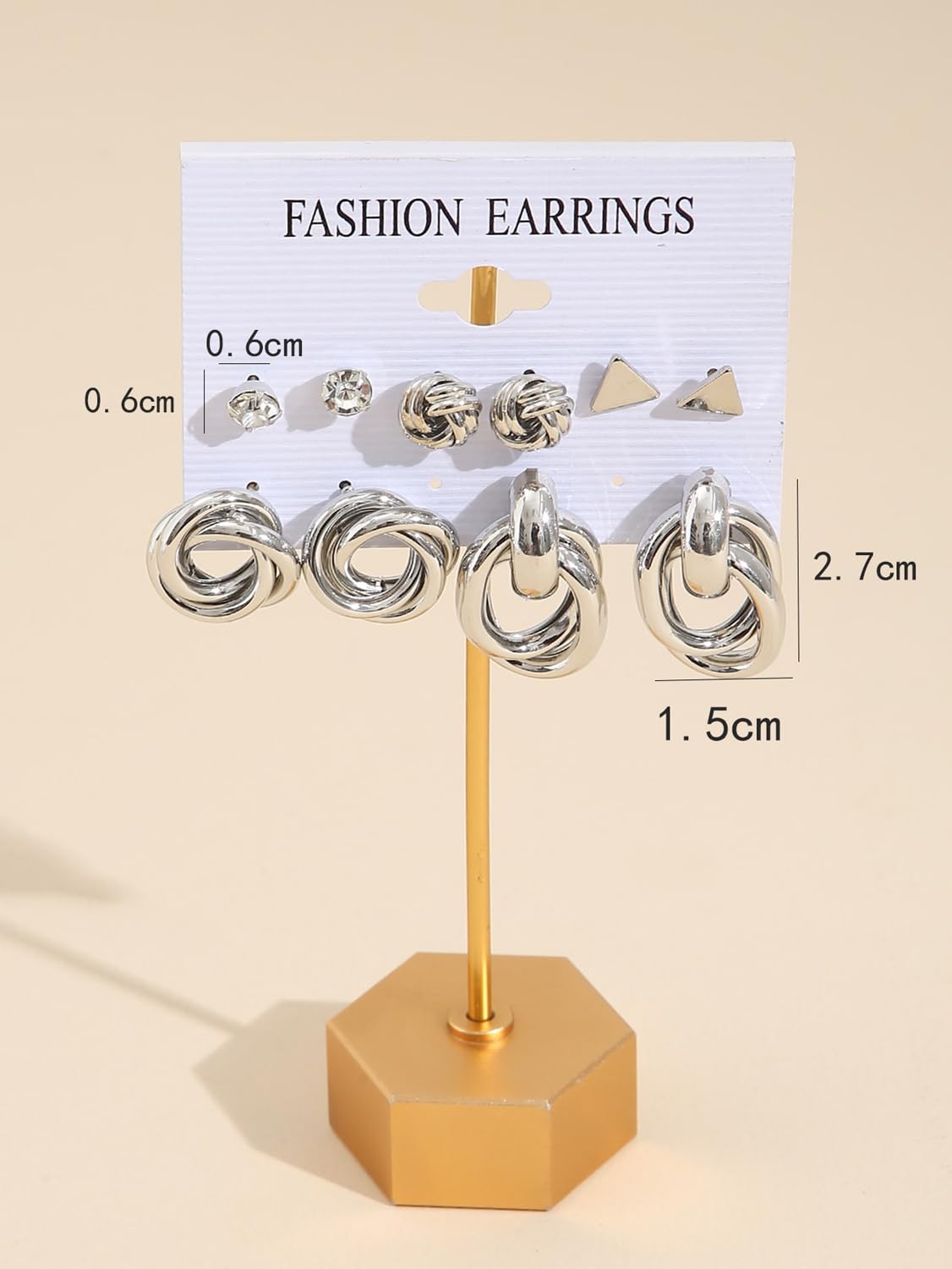 Shining Diva Fashion 11 Pairs Combo Set Celebrity Inspired Latest Trendy Stylish Gold Plated Geometric Twist Pearl Hoop Dangle Earrings for Women and Girls