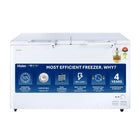 Haier HFC-500DM5, 5 Star Rating Double Door Convertible Deep Freezer, 5 Side Freezing, Dual Condenser, inside metal liner with 4 Years Comprehensive Warranty (White) 