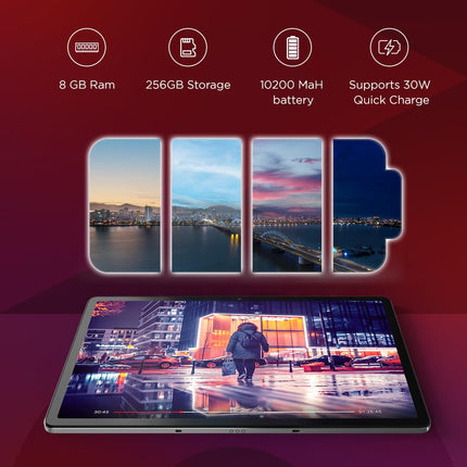 Lenovo Tab P12|12.7 Inch,3K Display|8 Gb,256 Gb (Expandable Up to 1 Tb)|10200 Mah Battery|Jbl Quad Speakers with Dolby Atmos|WiFi 6 Certified|Octa-Core Processor|13 Mp Front Camera (Zach0090In),Grey 