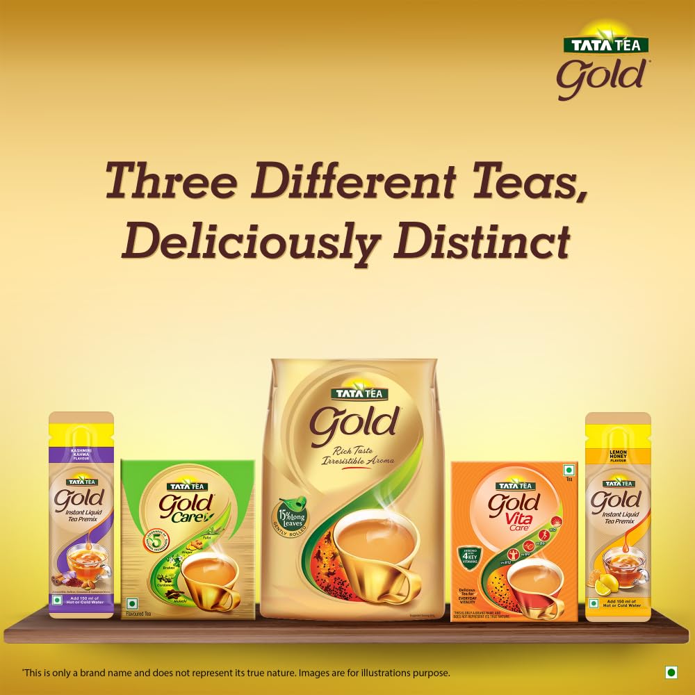 Tata Tea Gold | Premium Assam teas with Gently Rolled Aromatic Long Leaves | Rich & Aromatic Chai | Black Tea | 500grams