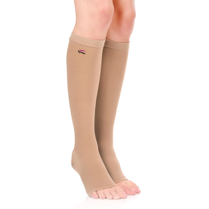 Tynor Medical Compression Stocking Thigh High Class 2 (Pair), Beige, XXL, Pack of 2