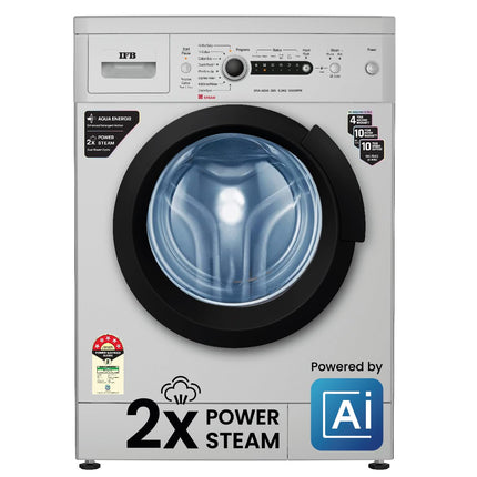 IFB 6 Kg 5 Star with 2X Power Steam, AI Powered, Fully Automatic Front Load Washing Machine (DIVA AQUA GBS 6010, In-built Heater, Grey) 