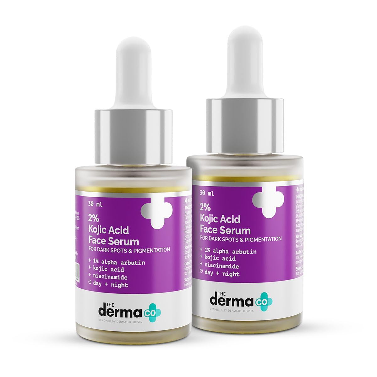 The Derma Co 2% Kojic Acid Face Serum I With 1% Alpha Arbutin & Niacinamide I For Dark Spots & Pigmentation I For All Skin types | 30ml