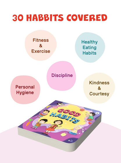 TARGET PUBLICATIONS 30 Basic Good Habits Book for Kids | Manners Book Inculcate Kindness, Discipline, Fitness and Exercise | Children Books for 2-6 Year | Early Childhood Education