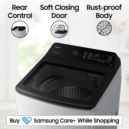 Samsung 8 Kg, Eco Bubble Technology with Super Speed, Soft Closing Door, Fully-Automatic Top Load Washing Machine (WA80BG4545BYTL, Lavender Gray, Awarded as Washing Machine Brand of the year) 