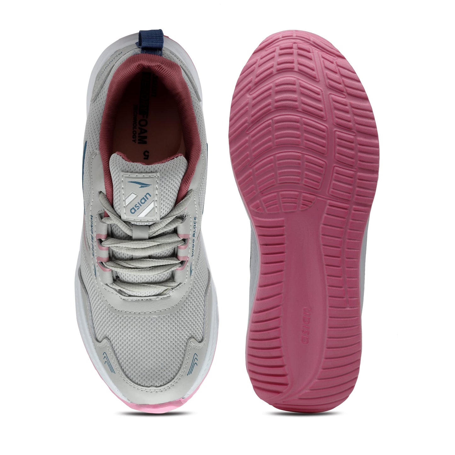 ASIAN Women's Cute Sports Running Shoes,Walking, Gym Casual Sneaker Lace-Up Shoes for Girl's