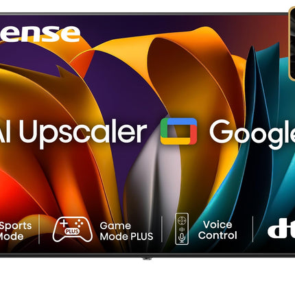 Hisense 139 cm (55 inches) E6N Series 4K Ultra HD Smart LED Google TV 55E6N (Black) 