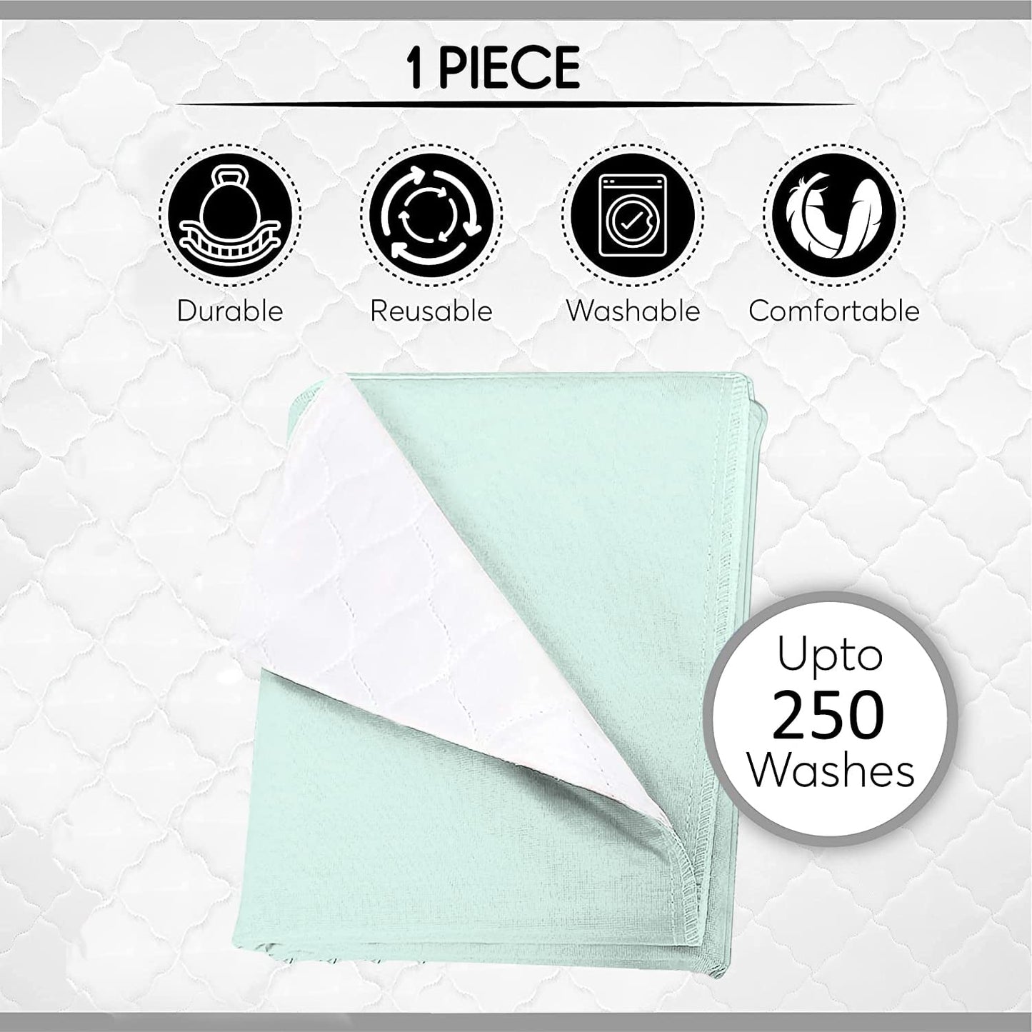 KosmoCare Re-usable Underpads (75 x 90 cms) for Bed and Linen protection (Twill) by Beck’s Classic USA - TAN