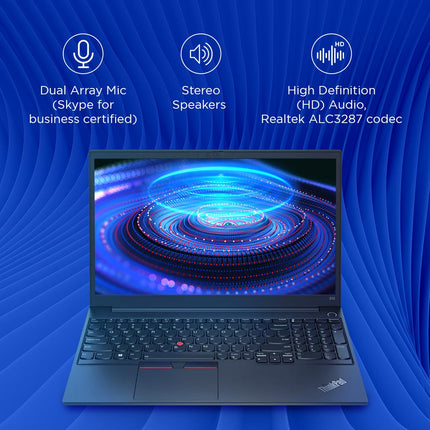 Lenovo ThinkPad E15 Intel Core i3 12th Gen 15.6" (39.62cm) FHD 250 Nits Thin and Light Laptop (8GB RAM/512GB SSD/Windows 11 Home/Office 2021/FPR/1 Year Onsite/Black/1.7 kg), 21E6S0W700 