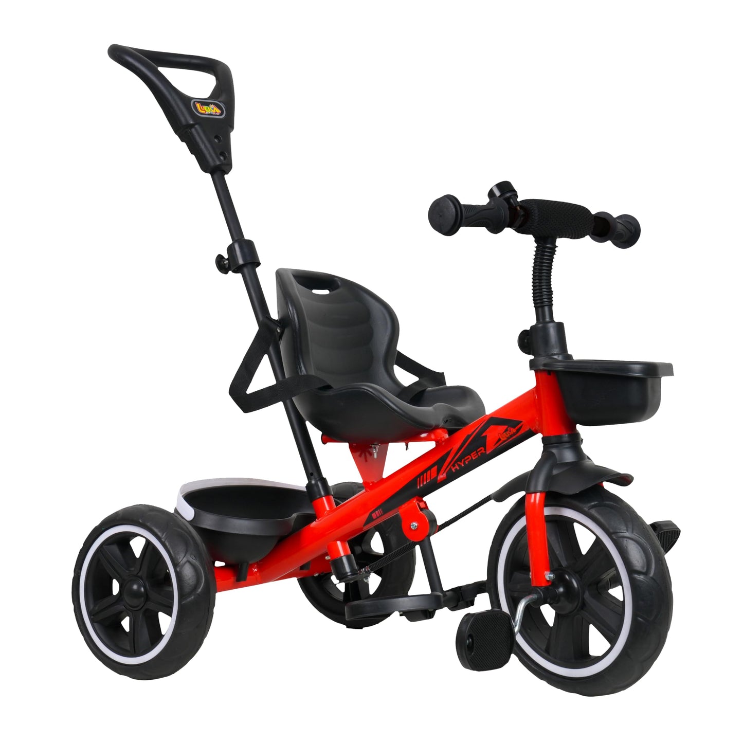 Luusa TFT Hyper 500 PRO Canopy/Plug N Play Trike/Baby Tricycle with Parental Control for 1 Years to 4 Years Boys/Girls/Carrying Capacity Upto 30kgs Proudly Made in India,Pink,Black