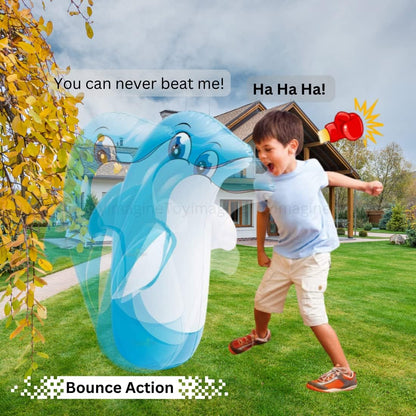 Toy Imagine™ Hit Me Toy 3-D Inflatable Animal Toy | Water Base and Air Base for Toddlers | PVC Punching Bag for Kids | Activity Toy for Kids Age 3 +. (Any One)