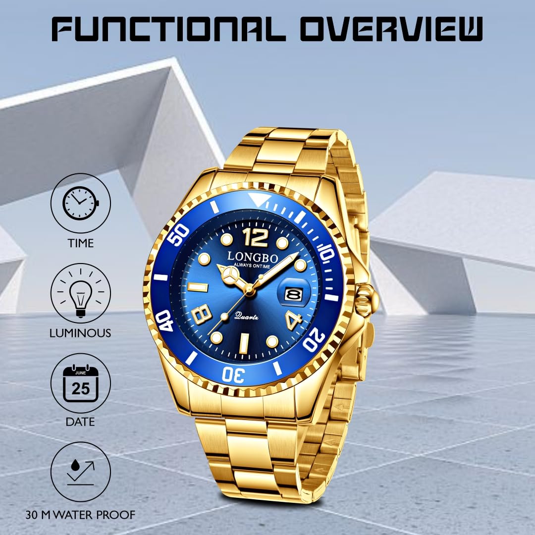 LONGBO Master Royale Analog Stainless Steel Watch For Men